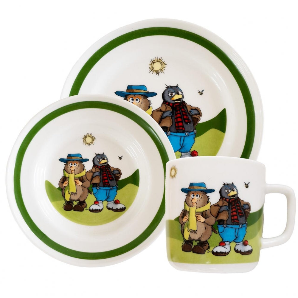 FLÅKLYPA BARNESERVISE 3 DELER, LUDVIG & SOLAN