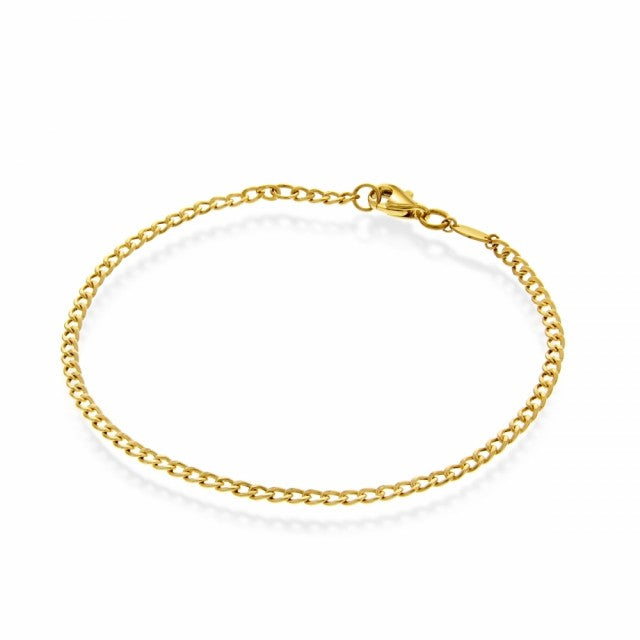 Panser armbånd i gull, 2 mm