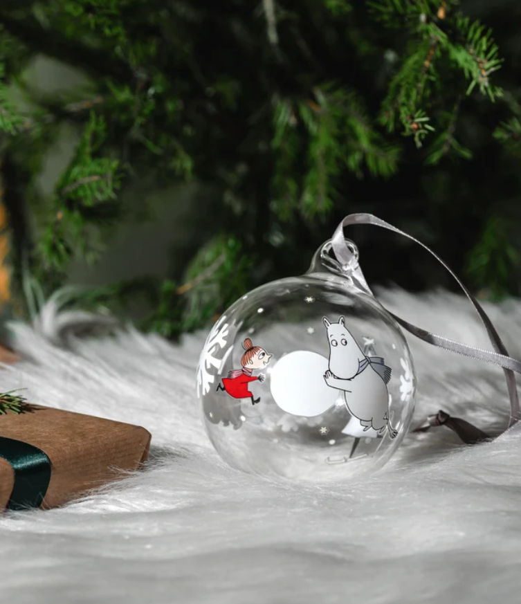 Mummi julekule 9cm, Snøfnugg