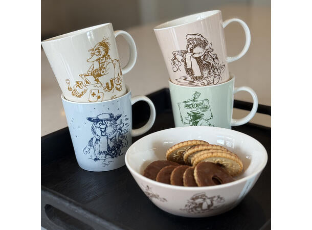 Flåklypa Flåklypa skål 14cm, Solan spiller poker