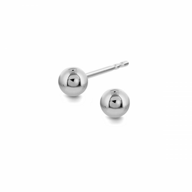 Øredobber i sølv, 4 mm