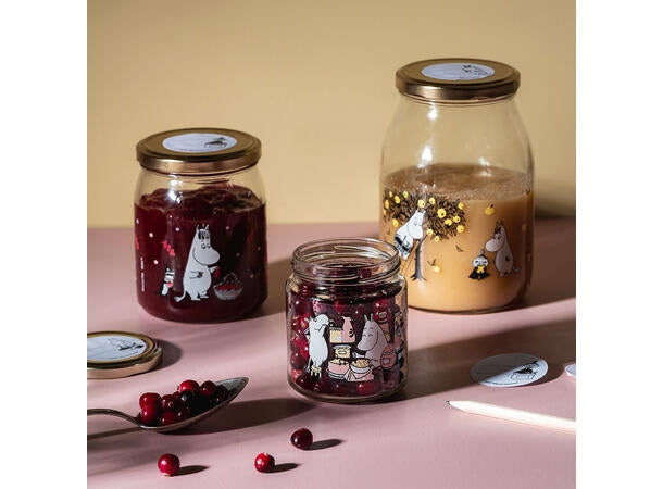 MUMMI GLASSKRUKKE + KLISTREMERKER, 0,5L