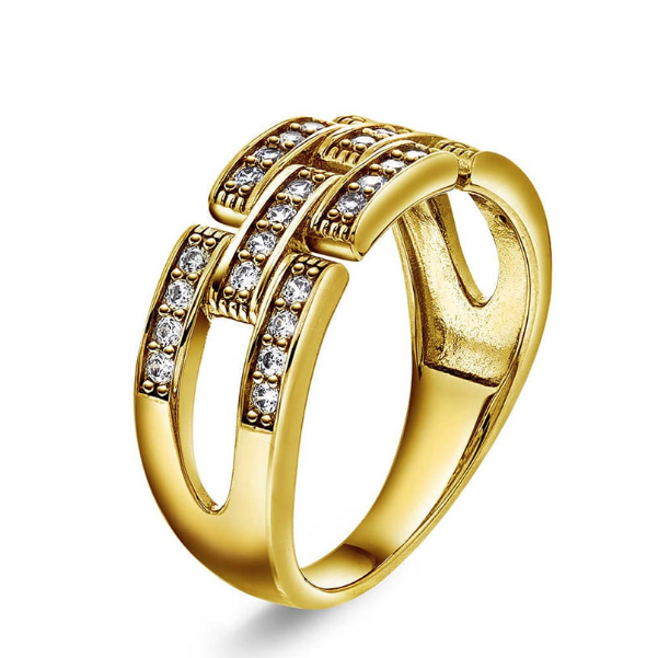 London Luxe Ring i forgylt sølv