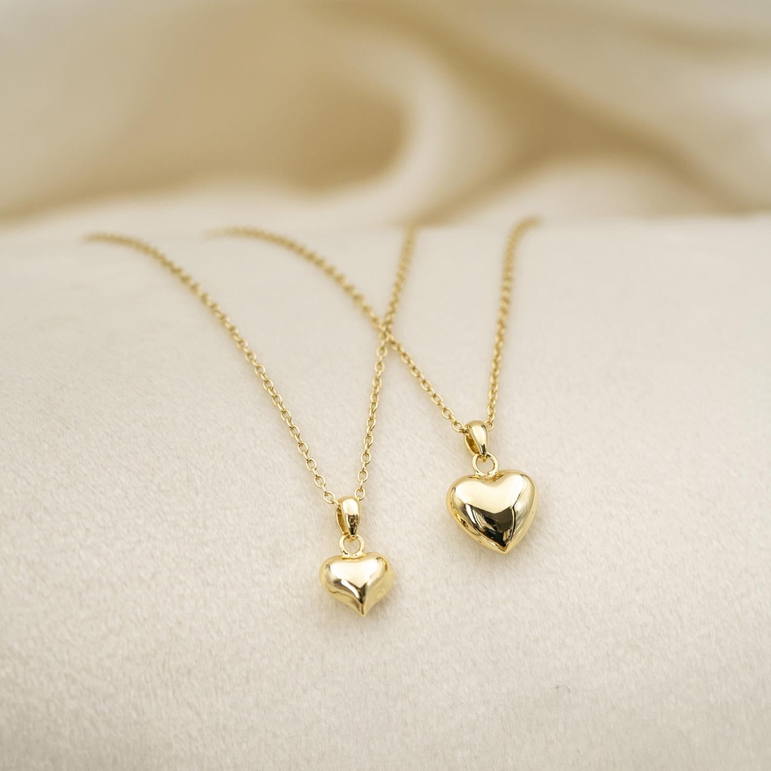 Prins & Prinsesse Smykke i forgylt sølv med hjerte