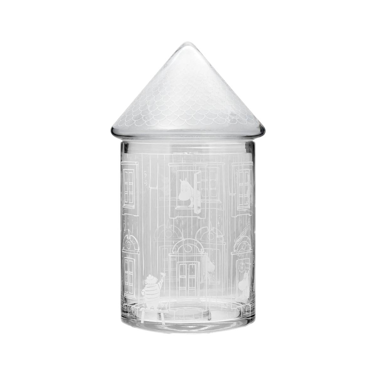 Mummi Glasskrukke med lokk, Mummihuset