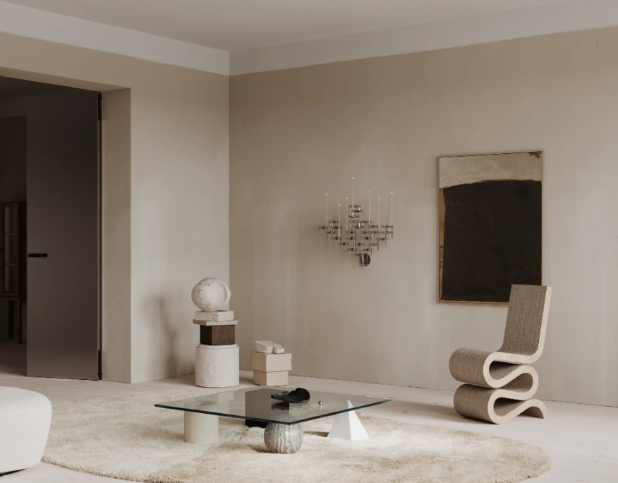 Vegghengt Lysestake, Krom