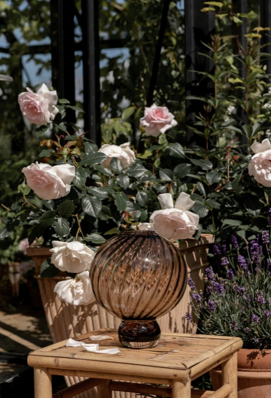 Meadow Swirl Vase Large, Topaz