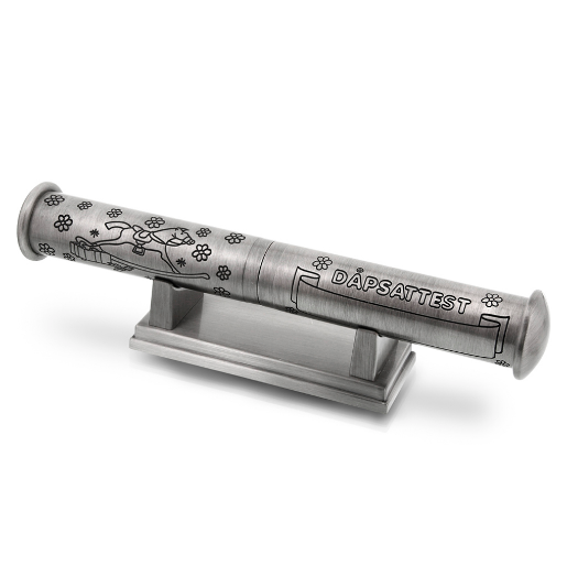 Prins & Prinsesse DÅPSATTESTHOLDER MED STATIV