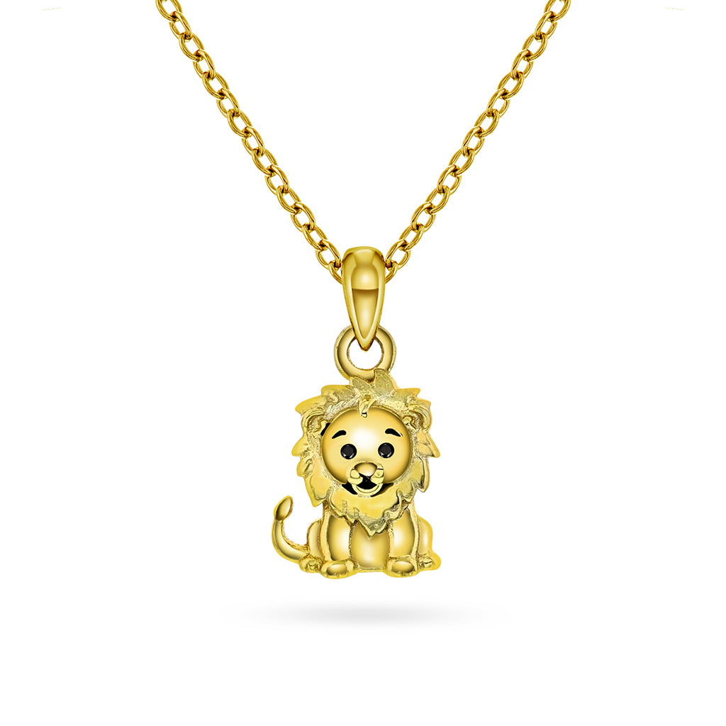 Prins & Prinsesse Smykke i forgylt sølv med løve