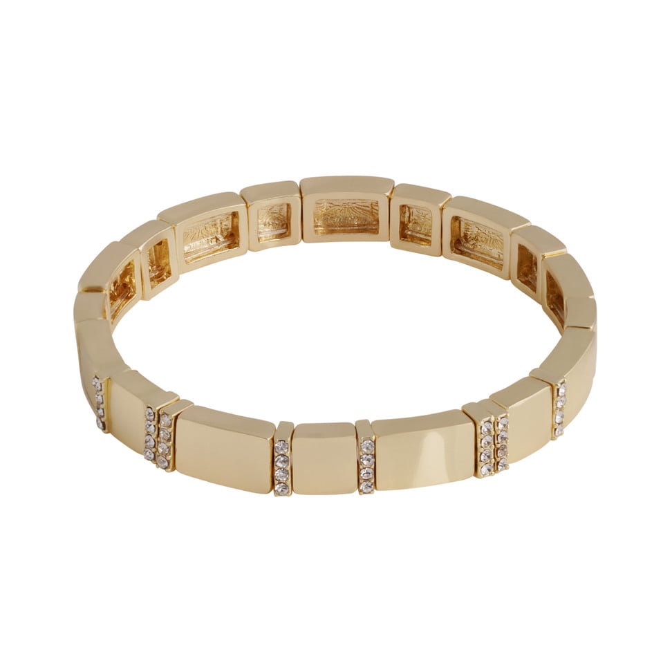 Brick elastisc line crystal armbånd
