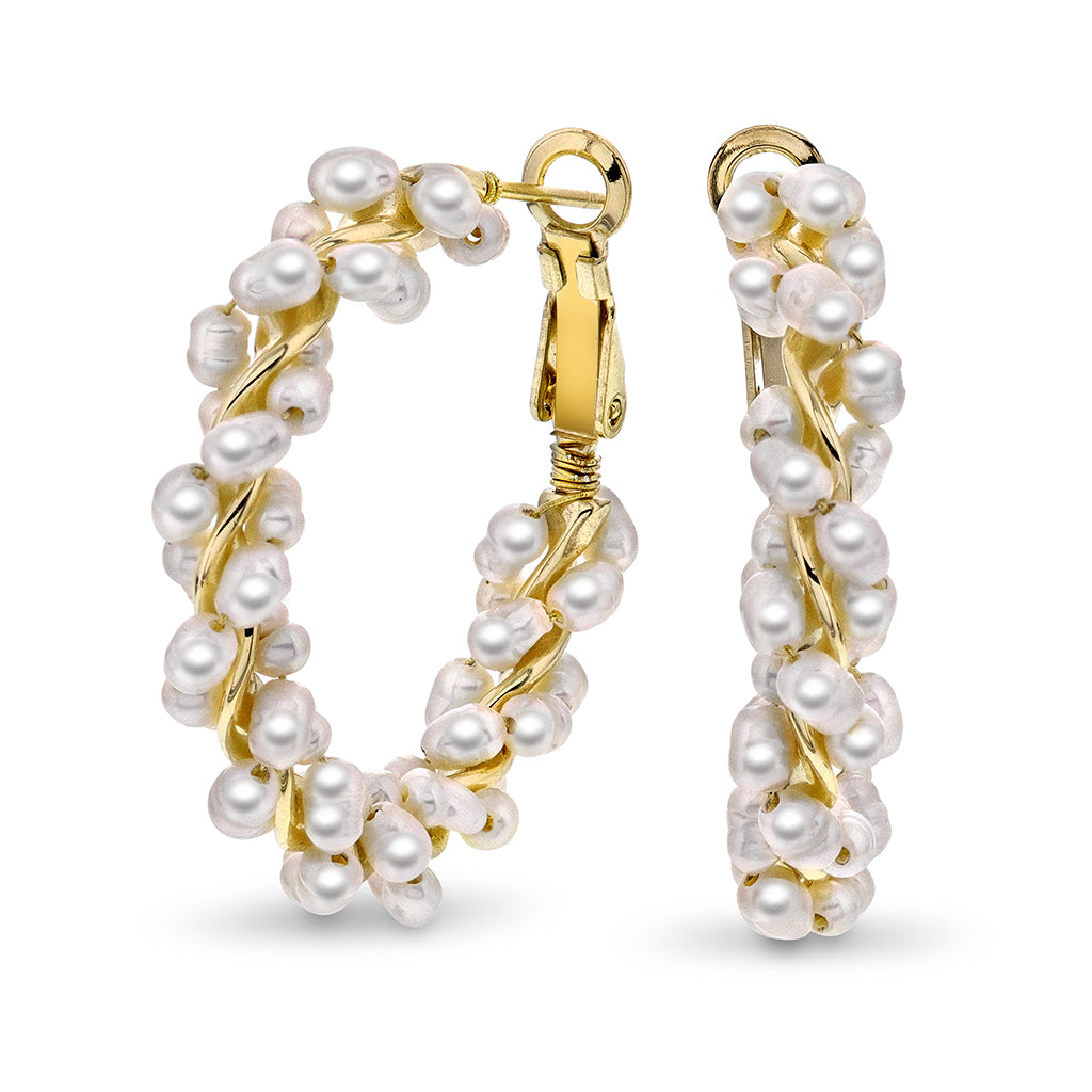 Engledråper øreringer i sølv