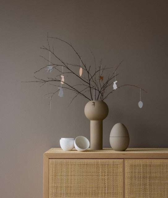 Bonbonniere 14cm, White/Mud