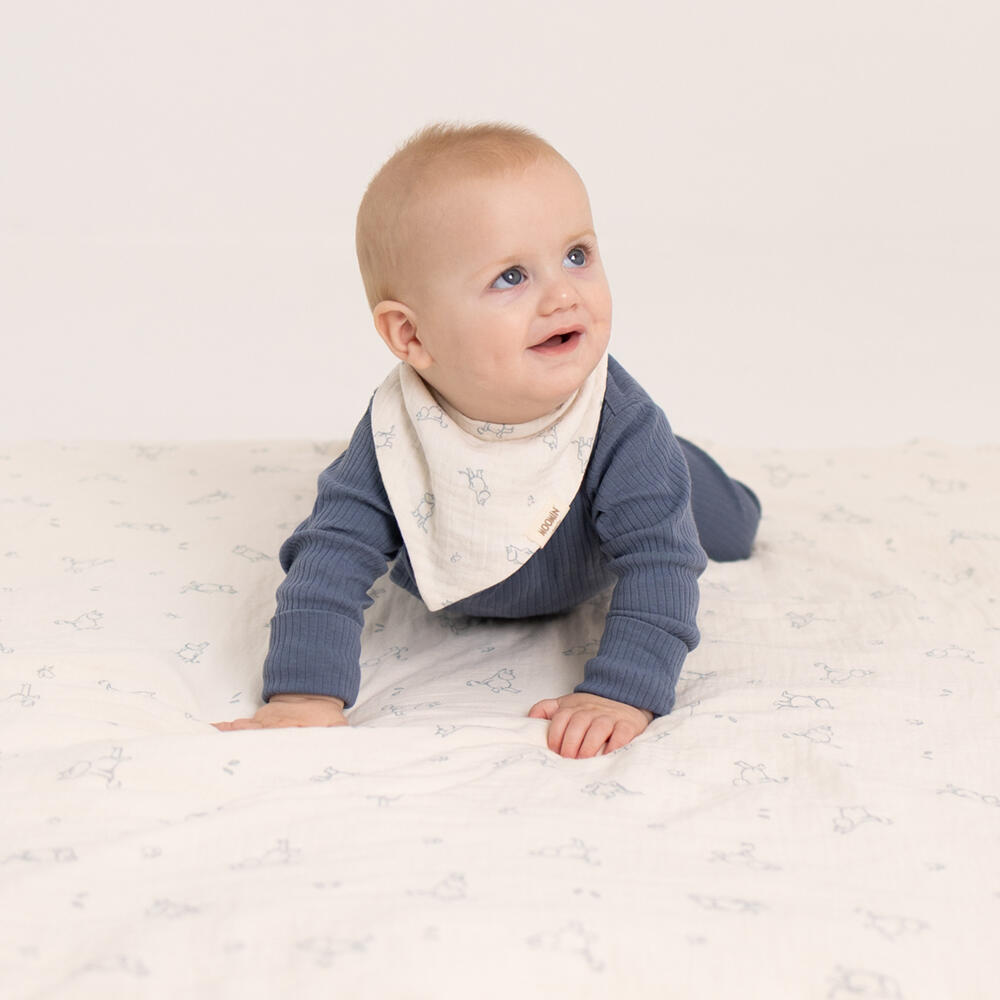 Mummi babyteppe blå, 120x120cm