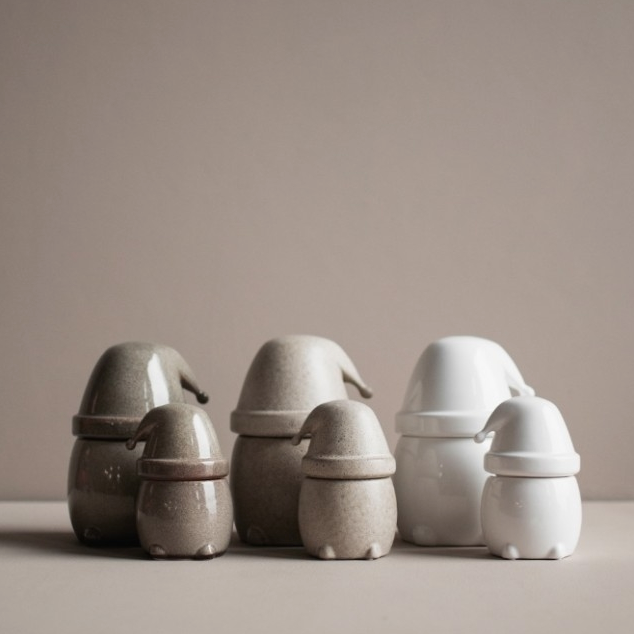 EATING SANTA SMALL, BEIGE