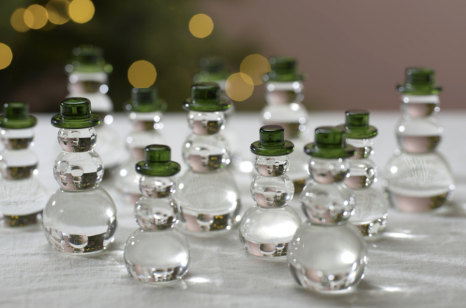 Snømann med grønn hatt, Stor