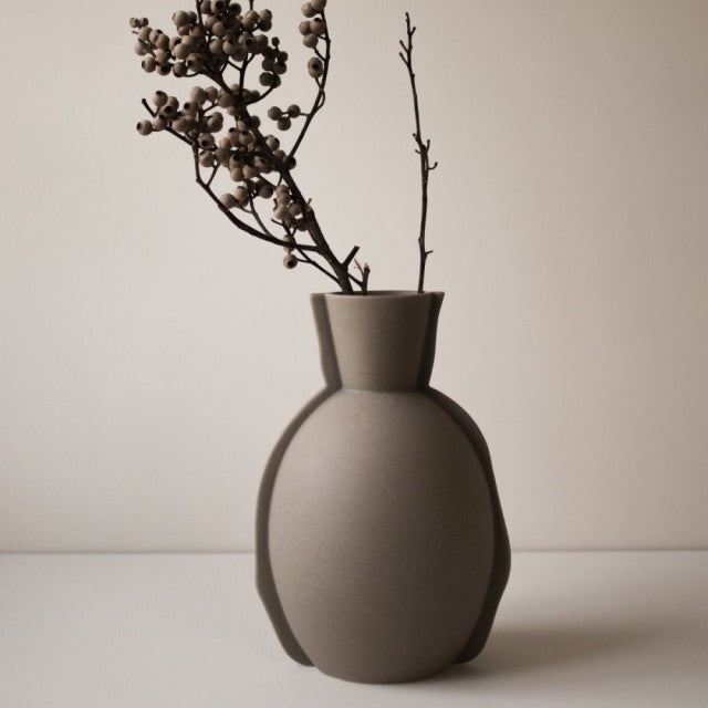 Edge Vase, Taupe