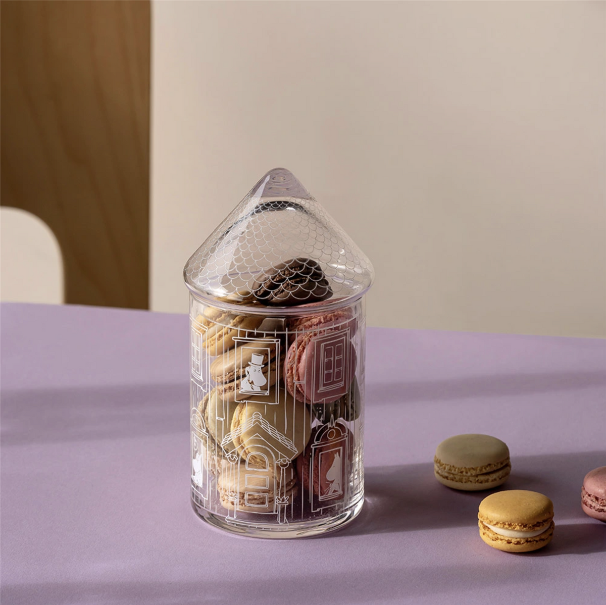 Mummi Glasskrukke med lokk, Mummihuset
