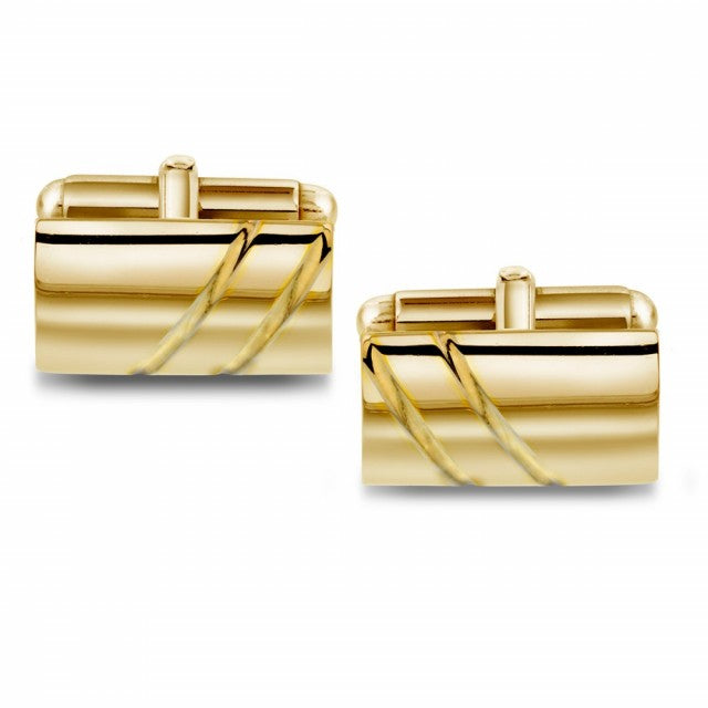 Mansjettknapper i forgylt sølv