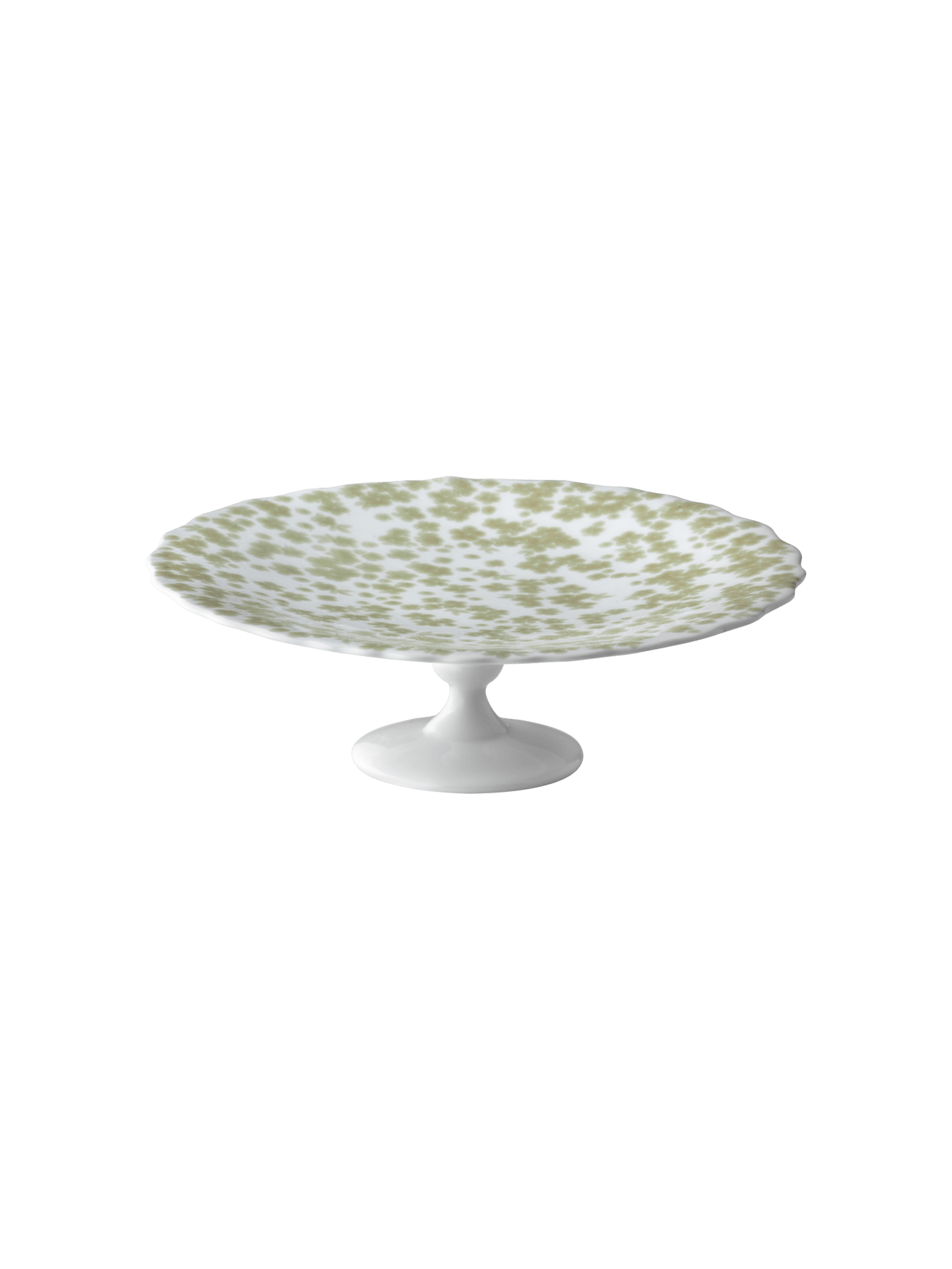 Slåpeblom grønn kakefat, 21cm