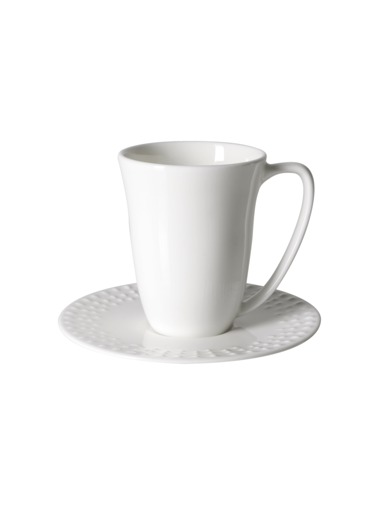 Wik & Walsøe Snø kopp med fat, 20 cl