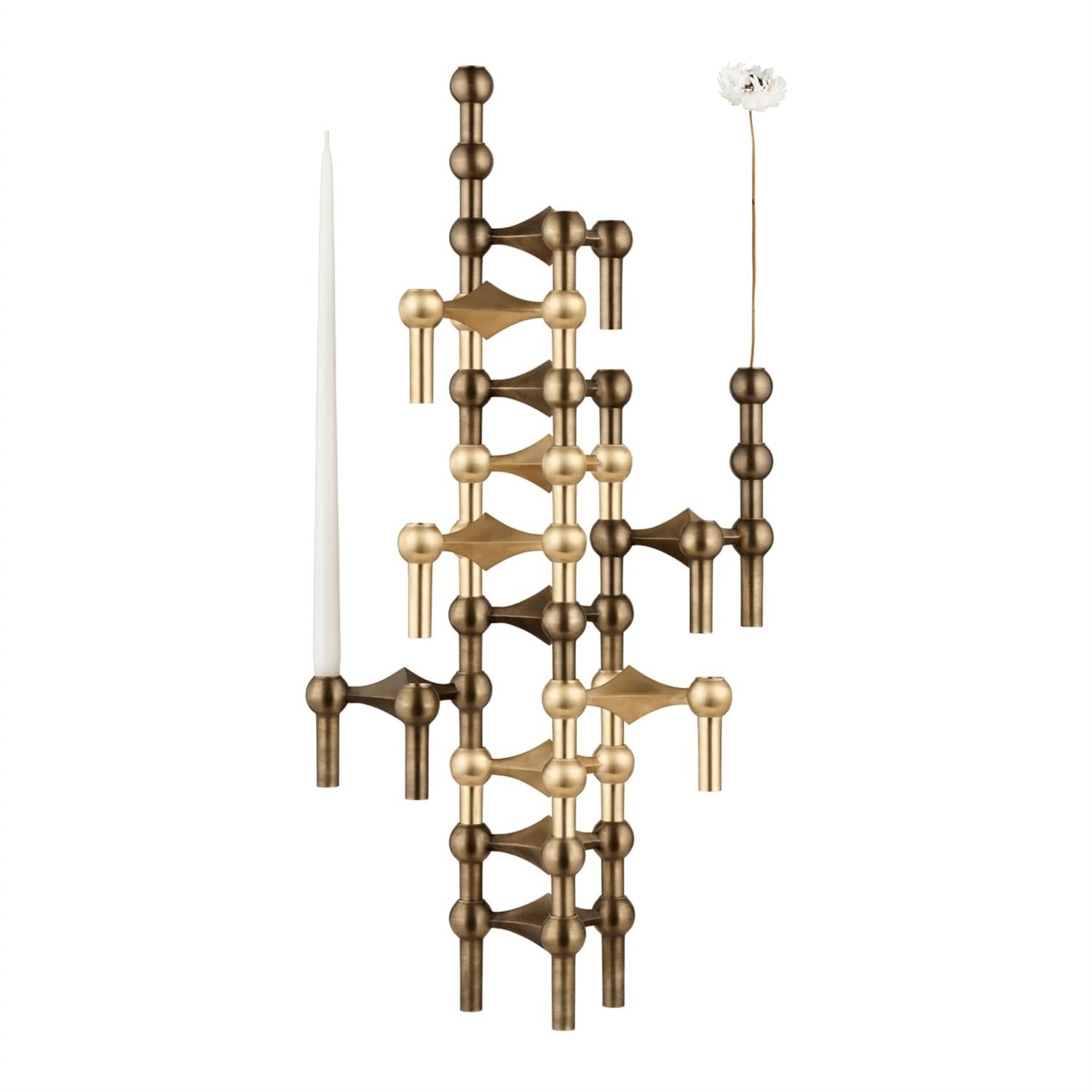 Lysestake, Bronzed brass