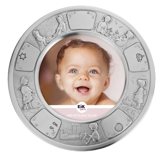 Dåpsramme i tinn, Grete