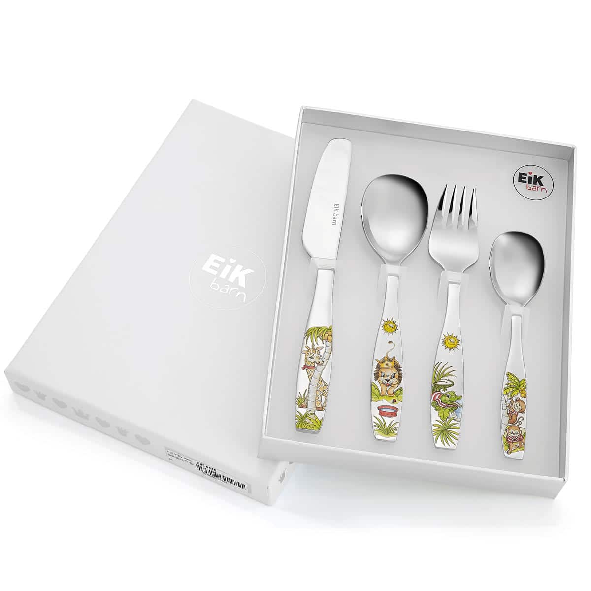 Dyrene i Afrika stålbestikk, 4 deler