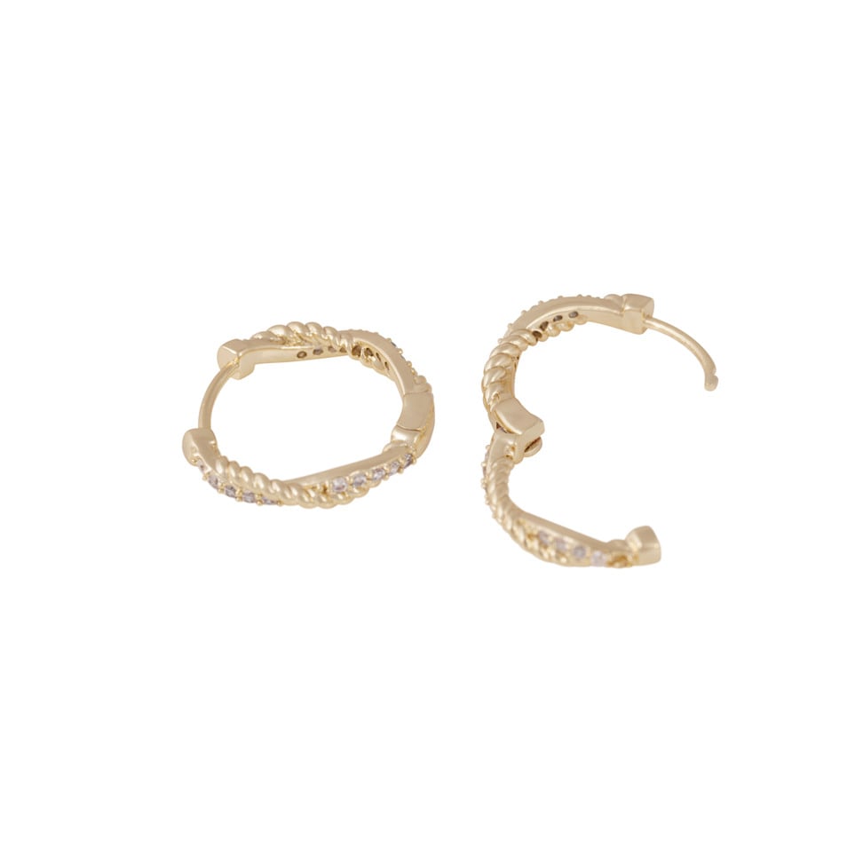 Twist ring øreringer