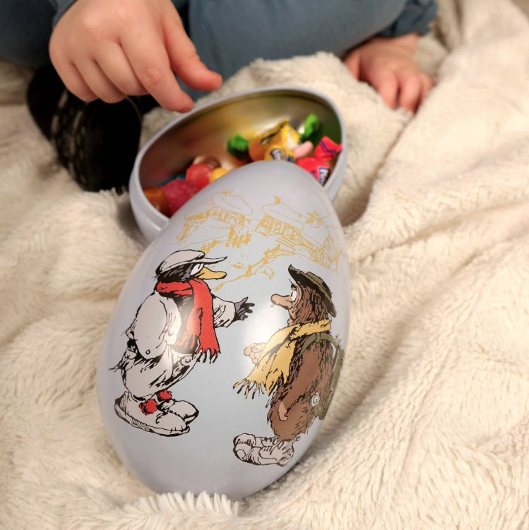 FLÅKLYPA LUDVIG & SOLAN PÅSKEEGG I TINN, 15CM