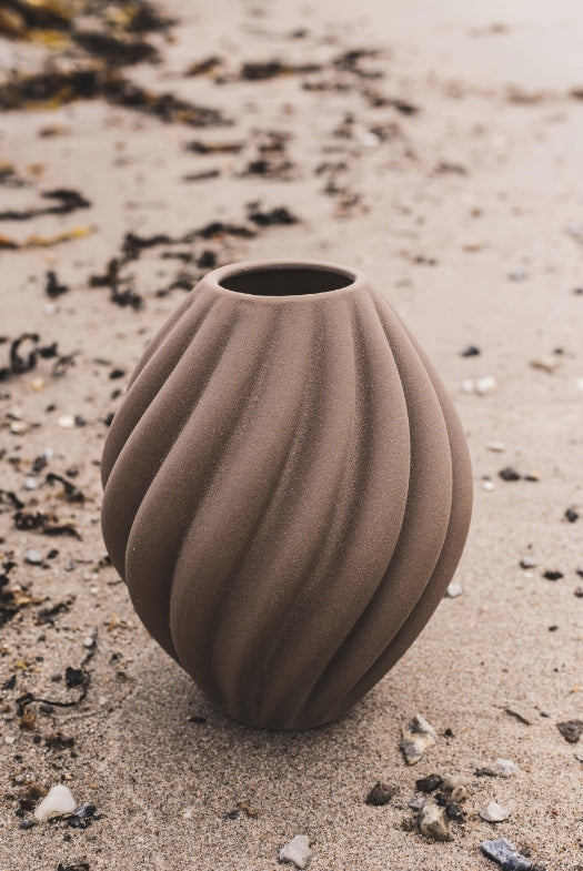Flora Vase Stor, Brun