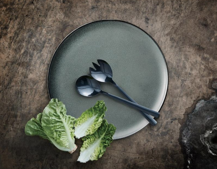 Raw Salatbestikk 2 deler, Svart