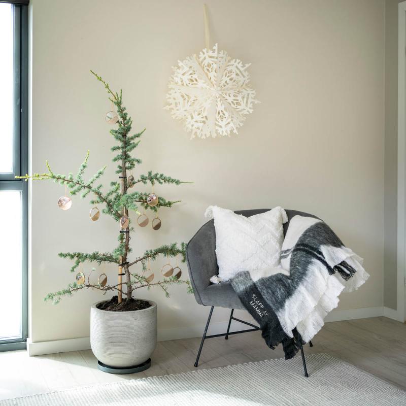 Julepynt m/fotoramme Min første jul, 14K gullbelagt