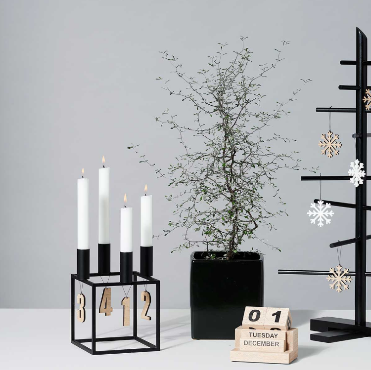 Adventstall eik, 4 stk