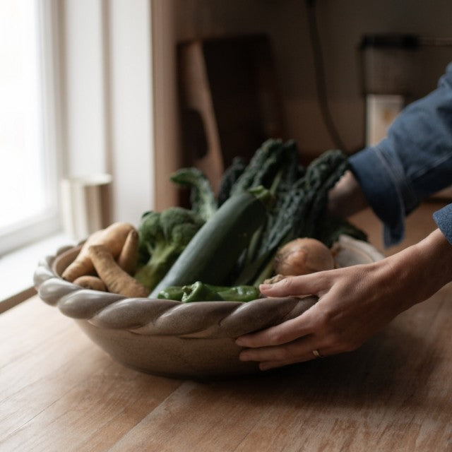 Twine Plate Ø40cm, Beige