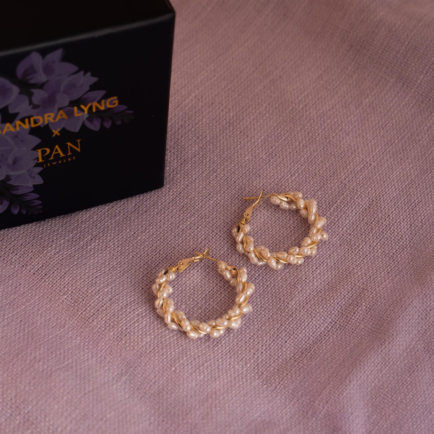 Engledråper øreringer i sølv