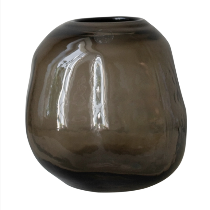 PEBBLE VASE SMALL, BRUN