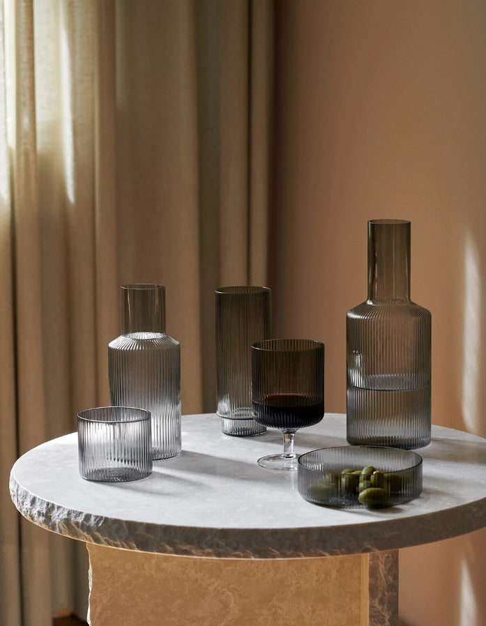 Ripple Skåler 4pk, Smoked Grey