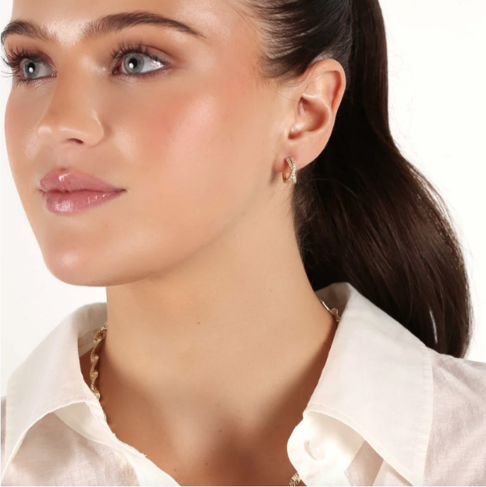 FANNY DOUBLE OVAL FORGYLTE ØRERINGER