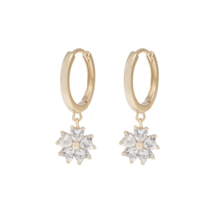 NISI FLOWER FORGYLTE ØREDOBBER