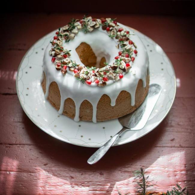 Julemorgen Girlander kakefat med stett