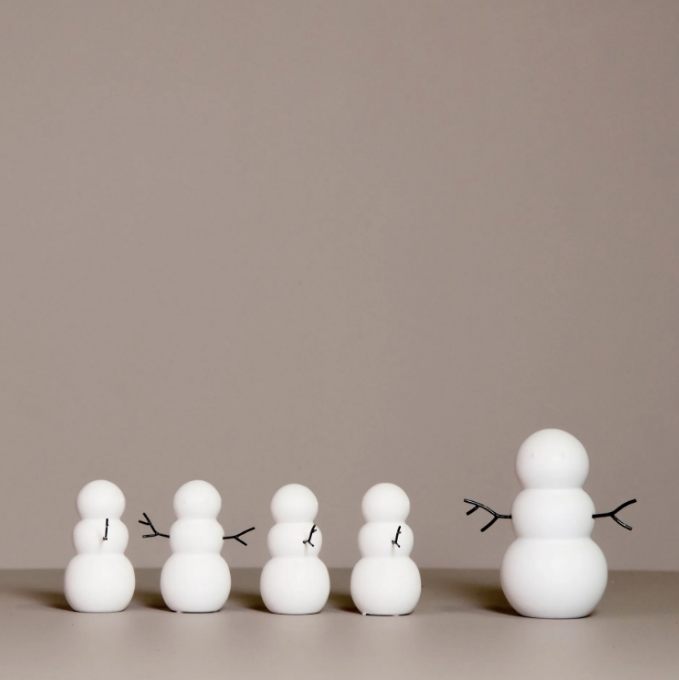 SNOWMAN SMALL, WHITE