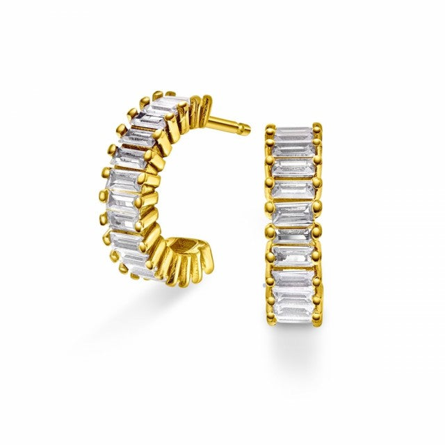 Øredobber i sølv med zirkonia