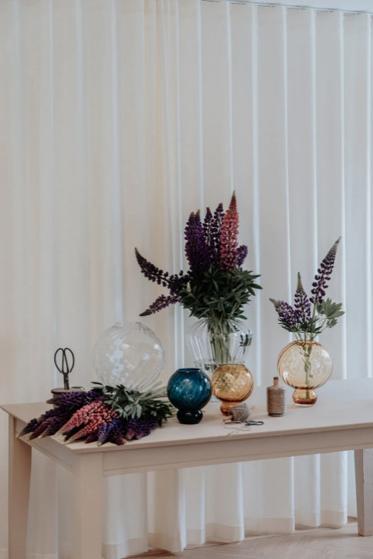 Meadow Swirl Vase Small, Amber