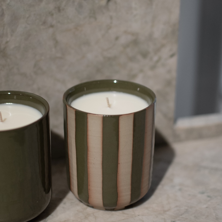 Burn Duftlys, Stripe Green