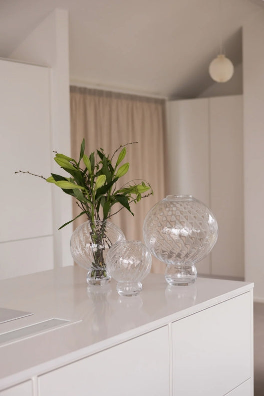 Meadow Swirl Vase Large, Clear