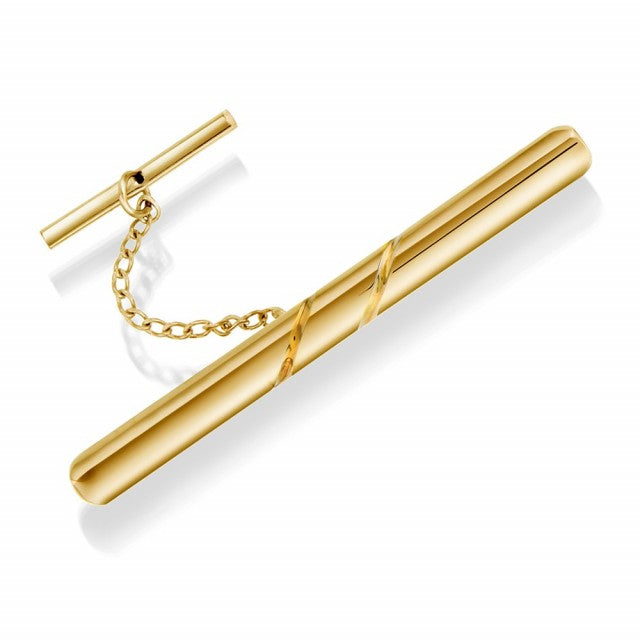 Slipsnål i forgylt sølv