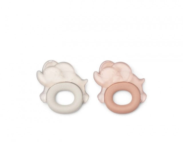 Rita Elefant Kjølende Biteleke 2pk, Pale Tuscany/Sandy