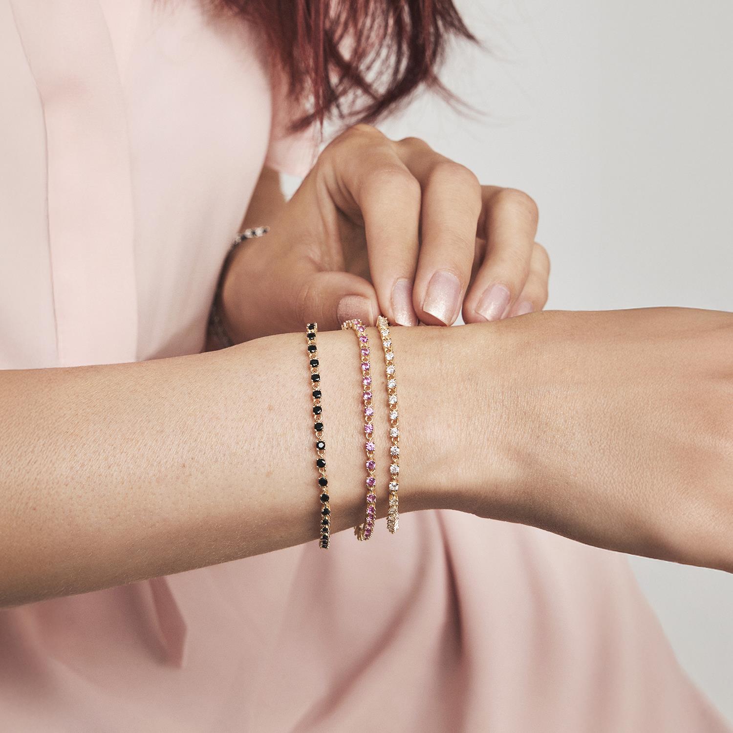 Zela armbånd i sølv med hvit zirkonia