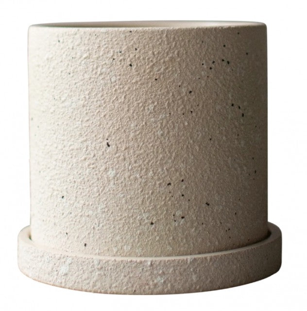 Grow Pot Ø13cm, Creme Structure