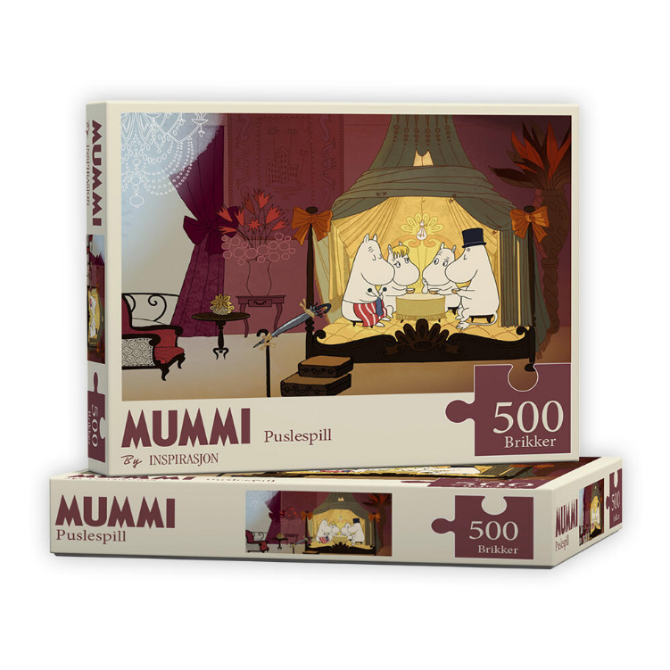 Mummi Puslespill 500 brikker, I sengen